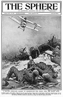 Entrenched: Sphere cover - British plane caught by German gun fire