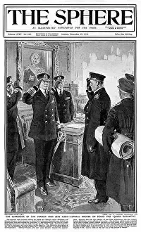 Admirals: Sphere cover - Surrender of German fleet by Matania