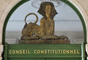 Conseil: Sphinx, Conseil Constitutionnel, Palais-Royal, Paris, France