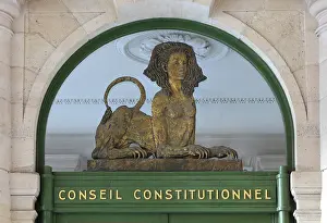 Conseil: Sphinx, Conseil Constitutionnel, Palais-Royal, Paris, France