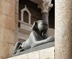 Diocletians: Sphinx, Peristyle, Diocletian's Palace, Split, Croatia