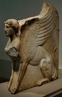 Augustan: Sphinx-shaped bracket. (27 B.C 14 A.C.). Augustan period. Ma