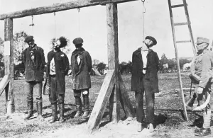 Gallows: Spies hanged