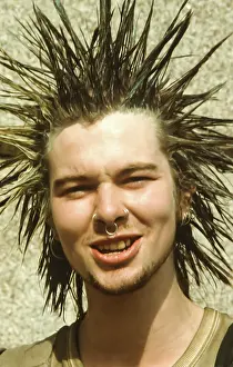 Mohican: Spiky haired punk 1980s