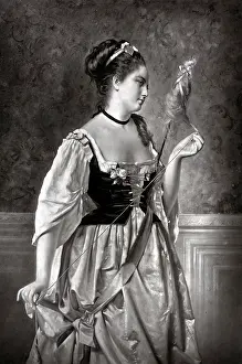 Satin: The Spinner by Pierre Adolphe Huas