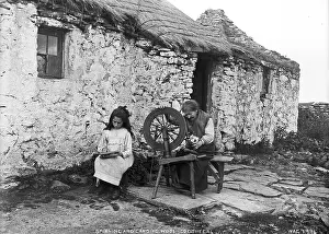 Carding: Spinning and Carding Wool, Co. Donegal