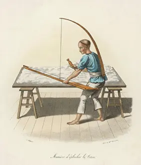 Trestle: SPINNING COTTON/CHINA