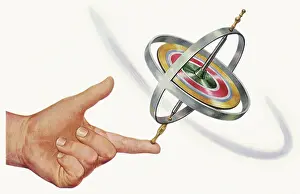 Spins: Top Spinning on Finger