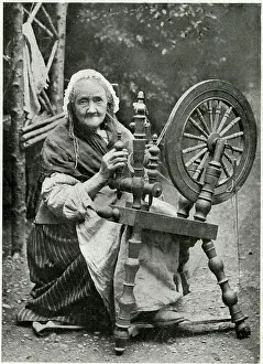 Irishwoman: Spinning, Ireland