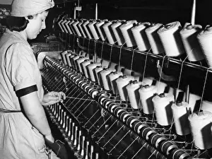 Twisting: Spinning school in Alsace, 1930s