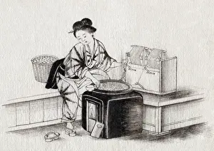 Silkmaking: Spinning Silk, Silk Making in Japan, 1878
