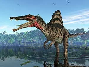 Howling: A Spinosaurus searches for its next meal