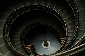 Giuseppe: Spiral stairs by Giuseppe Momo (1875-1940)
