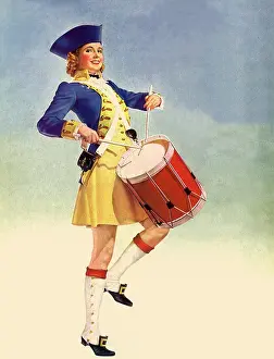 Proudly: Spirited Drum Majorette