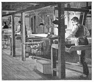 Weavers: Spitalfields silk weavers, Warner's workshops