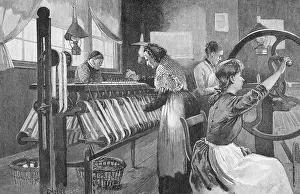1685: Spitalfields silk workers winding and reeling