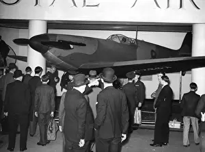 Charing: A Spitfire type aircraft, 1939