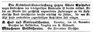 Speculator: Spitzeder, Adele, 9.11.1832 - 27.10.1895, German