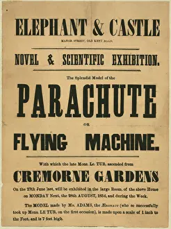 Splendid: The splendid model of the parachute or flying machine, with