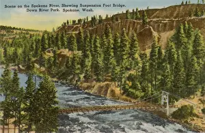 Spokane: Spokane River, Down River Park, Washington State, USA