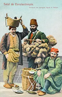 Figs: Sponge, nuts and fig Sellers - turkey