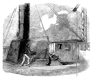 Sounding: Spool and Steam Engine used for Sounding the Atlantic
