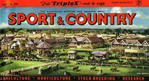 Nameplate: Sport & Country nameplate with racecourse