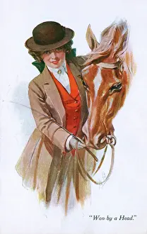 Horserace: Sporting Gal and her winning racehorse