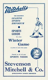Stevenson: Sporting goods advertisement