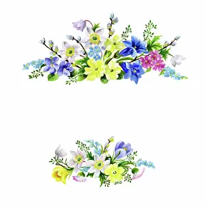 Ockenden: Two sprays of spring flowers