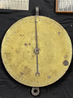 Contractors: Spring balance brass dial, Samuel Cody Archive