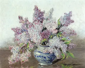 A Spring Bunch " lilac in a vase