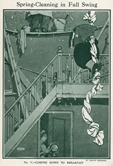 Knotted: Spring-Cleaning in Full Swing V by William Heath Robinson