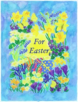 Bumble: Spring flowers and Easter eggs