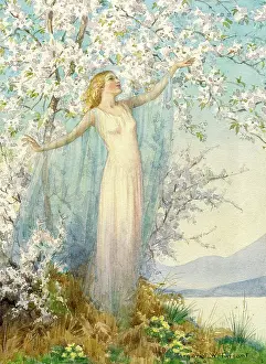 Spring Hangs her Infant Blossoms