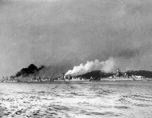Reichswehr: Spring maneuvers of the German fleet before Kiel, 1934