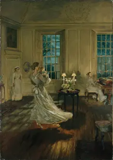 Lorimer: Spring Moonlight ' dancing woman & baby