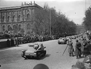 The Spring Parade of the Austrian army