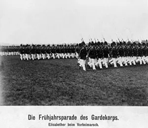 Required: Spring parade of the Guard Corps, 1912