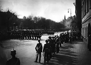 Solemnly: Spring parade in Munich, 1910