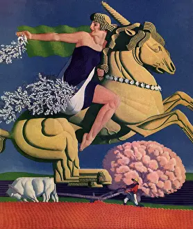 Unicorn: Spring rides a Unicorn