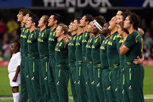 Springbok: Springbok rugby team singing the national anthem