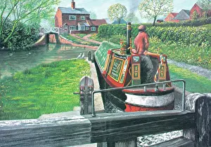 Lapworth: Springtime on the Lapworth Flight, Stratford Canal