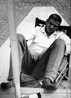 Armin: Sprinter Armin Hary lounging in a chair
