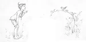 Blackberry: A sprite talks to a robin