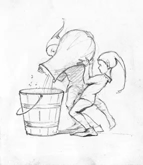 Sprite: Sprites pouring magic dust