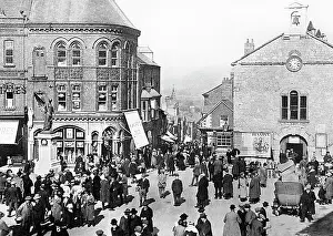 Denbigh: The Square, Denbigh early 1900's