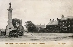 Comber: The Square and Gillespie's Monument, Comber, Co Down