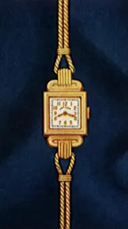 Bezel: Square Gold Watch