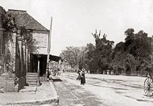 Kingston: Square and Orange St Kingston, Jamaica, circa 1900